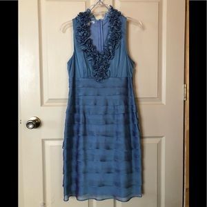 Shimmery ruffle dress!